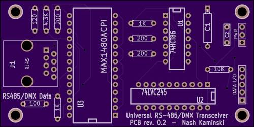 Layout of custom PCB